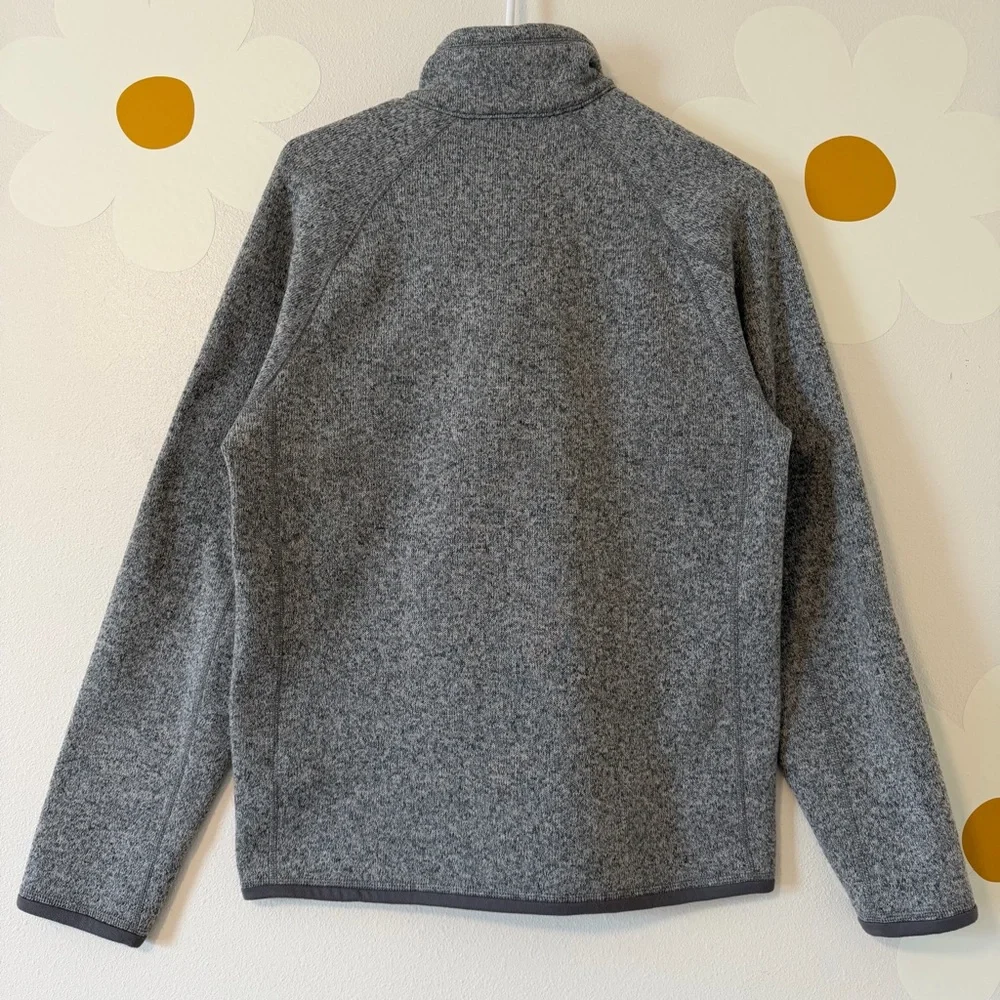 EUC Patagonia Men’s Gray Better Sweater 1/4 Zip Fleece Pullover In Stonewash - Picture 7 of 13